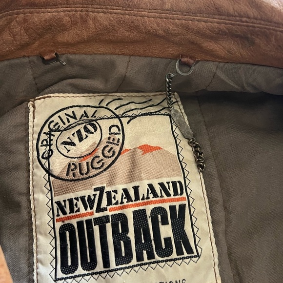 Vintage Outback Tan Leather Jacket for Men size large - Picture 13 of 13